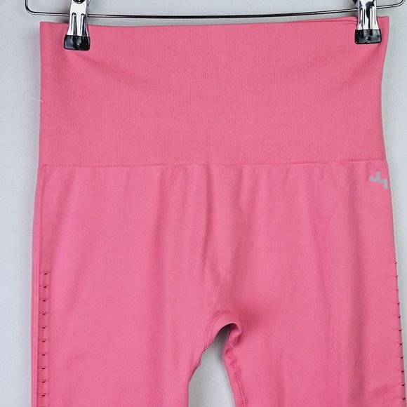 Joy Lab Women's Salmon Pink White Tie Dye High Rise Athletic 7/8 Leggings, Sz S - Picture 5 of 8